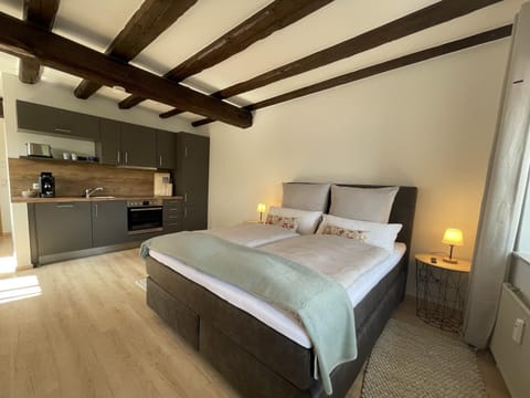 Bed, Kitchen or kitchenette, Photo of the whole room