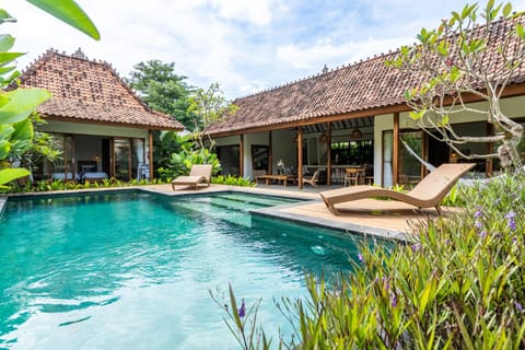 Garden view, Pool view, Swimming pool, sunbed