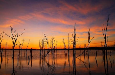 Natural landscape, River view, Sunset