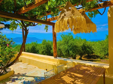 Patio, Patio, Natural landscape, Dining area, Sea view