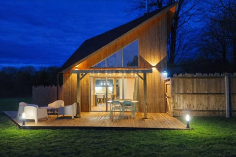 Patio, Night, Garden, Garden view