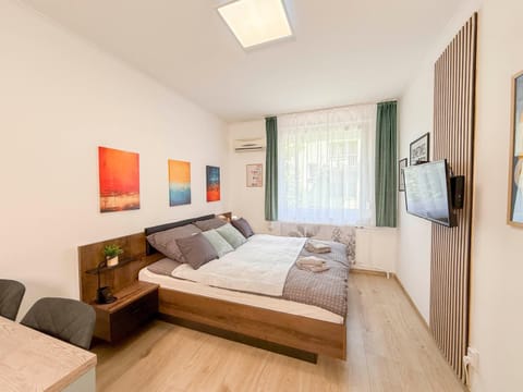 Bed, TV and multimedia, Photo of the whole room