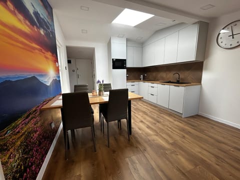 Kitchen or kitchenette, Dining area, stove