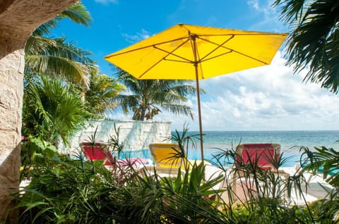 View (from property/room), Balcony/Terrace, Pool view, Sea view, Swimming pool