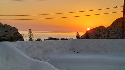 Natural landscape, Summer, Balcony/Terrace, Sea view, Sunset