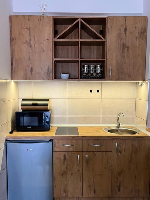 Coffee/tea facilities, Kitchen or kitchenette, minibar, stove