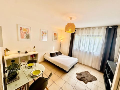 Flowers Studio Apartment in Saint-Julien-en-Genevois