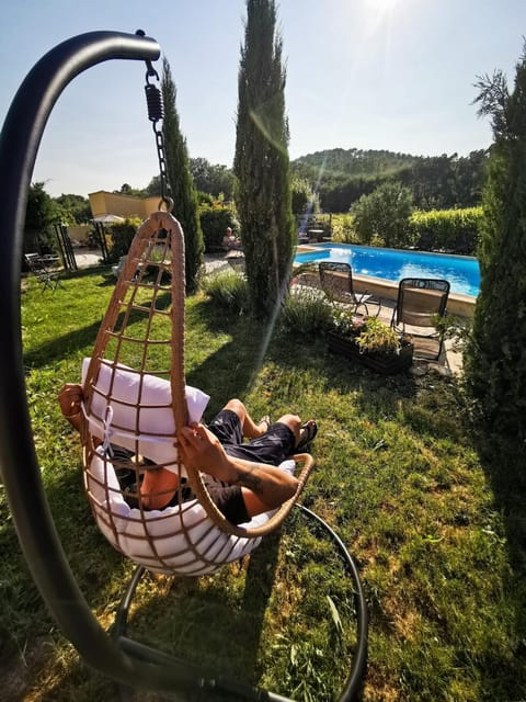 Day, Natural landscape, Garden, Garden view, Pool view, Swimming pool, sunbed