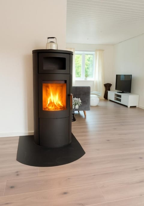 Living room, fireplace