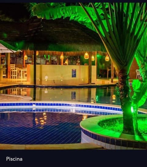 Night, Pool view, Swimming pool