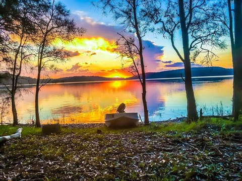 Lake view, Sunset