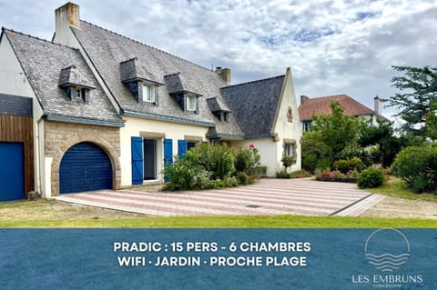 Pradic 15 personnes , Cheminée , Jardin , Plage à pied House in Étel