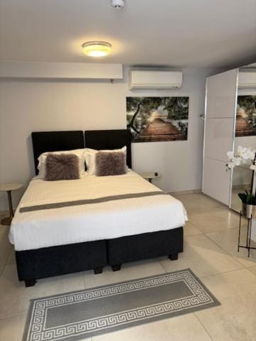 Bed, Photo of the whole room, Bedroom, air conditioner