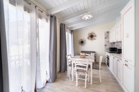Kitchen or kitchenette, Dining area, oven, stove