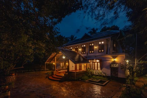 Property building, Night, Garden view