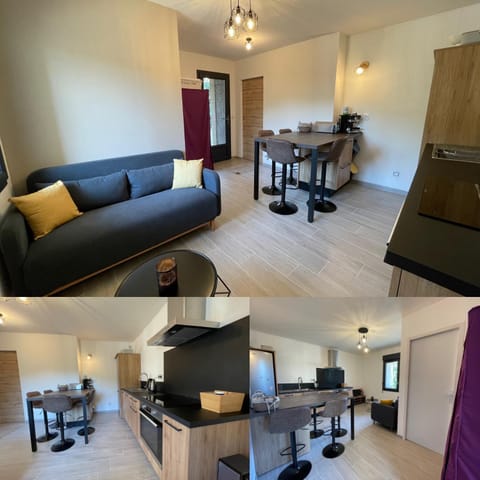 Kitchen or kitchenette, Living room, Dining area