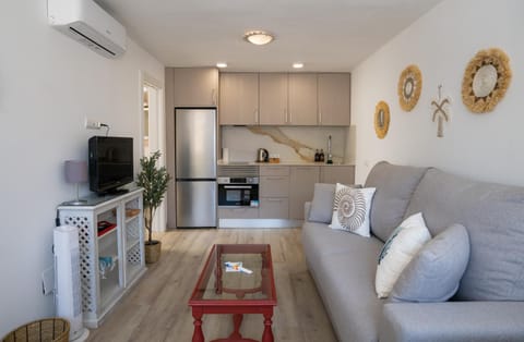 TV and multimedia, Kitchen or kitchenette, Living room, Seating area, oven, air conditioner