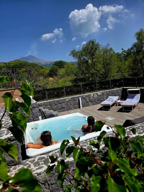 Natural landscape, Mountain view, Swimming pool, sunbed