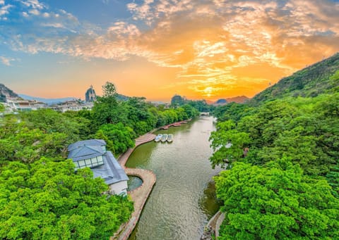 Day, Natural landscape, Bird's eye view, Lake view