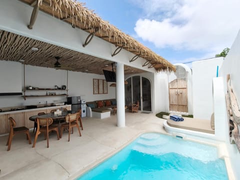Property building, Living room, Swimming pool, kitchen