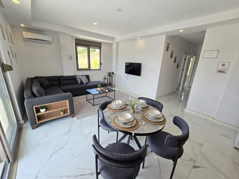 Communal lounge/ TV room, TV and multimedia, Kitchen or kitchenette, Living room, Seating area, Dining area, Evening entertainment, air conditioner