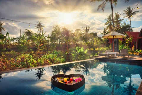 Swimming pool, Breakfast, Sunrise