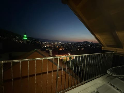 Night, View (from property/room), Balcony/Terrace