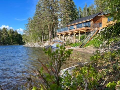 Property building, Day, Lake view