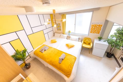 Bed, Living room, Photo of the whole room, Bedroom