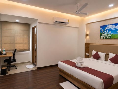 Bed, Bedroom, air conditioner