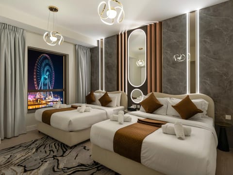 Bed, Bird's eye view, View (from property/room), Photo of the whole room, Beach, Bedroom, Sea view, wardrobe