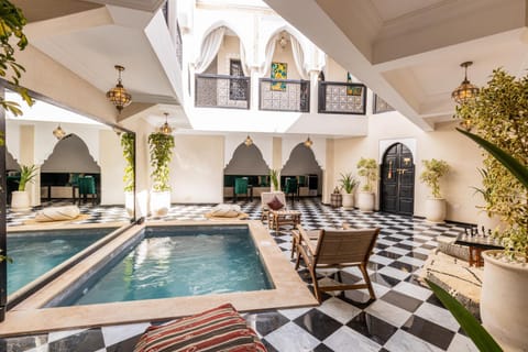 Living room, Pool view, Swimming pool