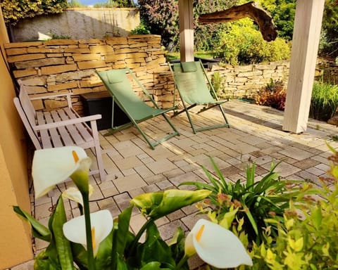 Patio, Garden, Garden view, sunbed