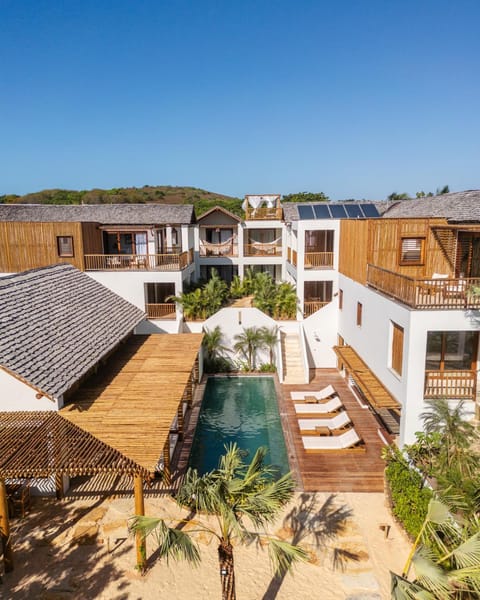 Property building, Patio, Day, Natural landscape, View (from property/room), Balcony/Terrace, Pool view, Swimming pool, sunbed