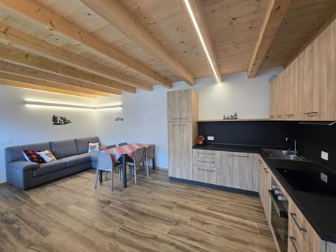 Kitchen or kitchenette, Living room, Dining area