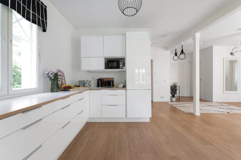 Kitchen or kitchenette, dishwasher, oven, stove