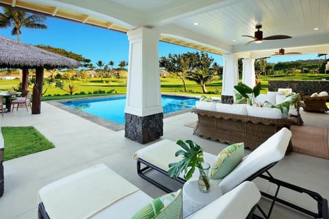 Hale Maia at Kukui ula - Elegant Pool Retreat with Golf Views in Poipu House in Poipu