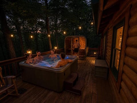 Hot Tub, group of guests