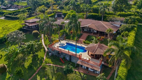 Day, Natural landscape, Bird's eye view, Garden, Garden view, Pool view, Swimming pool