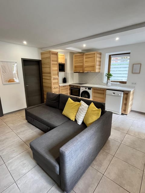 Kitchen or kitchenette, Living room, Seating area, Dining area, oven, pet friendly, stove