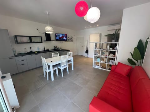 Kitchen or kitchenette, Living room, Dining area, dishwasher, stove