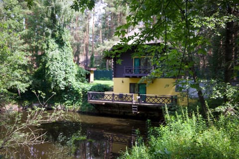 Property building, Natural landscape, Lake view