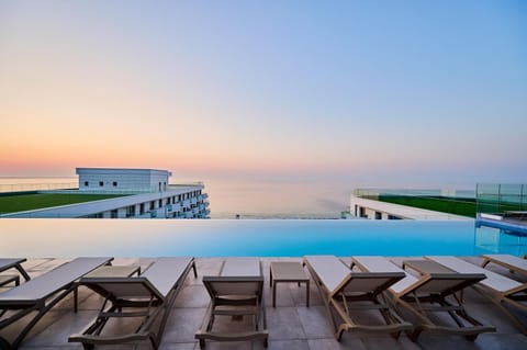 Swimming pool, Sunset