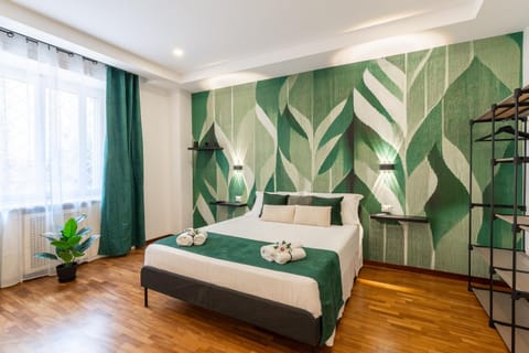 Bed, Photo of the whole room, Bedroom, towels, wardrobe
