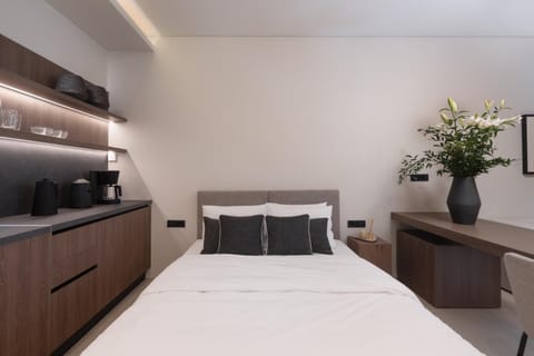 Bed, Kitchen or kitchenette, Photo of the whole room, Bedroom