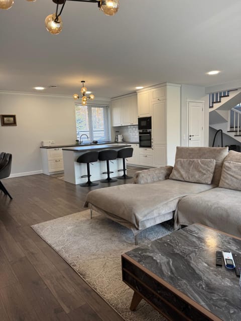 Living room, kitchen