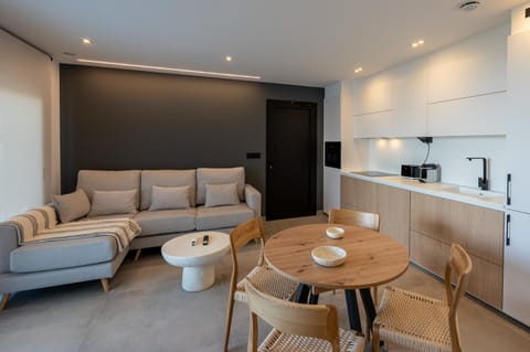 Kitchen or kitchenette, Living room, Dining area