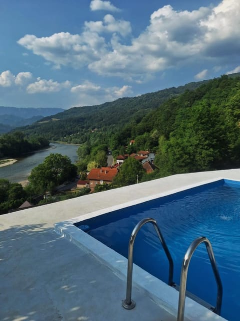 Natural landscape, Mountain view, Pool view, Swimming pool