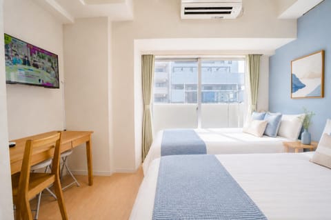 Bed, TV and multimedia, Photo of the whole room, Bedroom, air conditioner