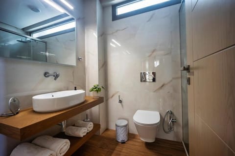 Toilet, Bathroom, towels